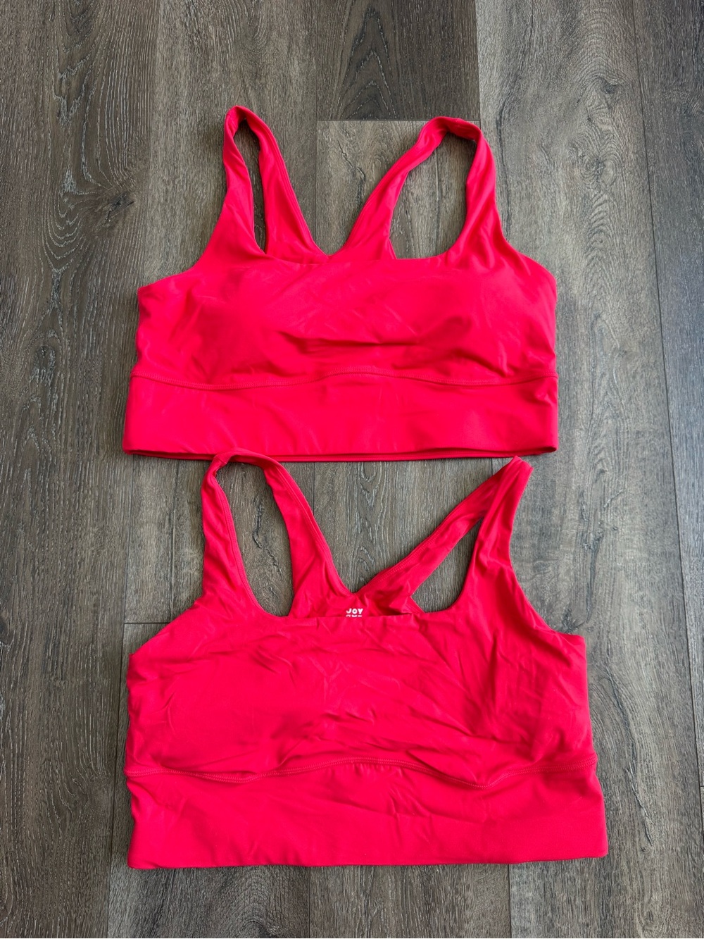 JoyLab Red Racerback Sports Bras set of 2